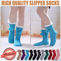 Miniatyrbillede 4 af 5: Dame Vinter Varme Bløde Hyggelige Fuzzy Fleece-foret Grippers