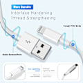 Miniatyrbild 4 av 5: iPhone-laddare 3-pack Apple MFi-certifierad Apple-laddare 6FT, Lightning