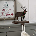 Miniatyrbillede 1 af 4: 6,5\" H Julehjorte Strømpeholder til Pejs Mantel Stativ Hanger
