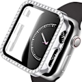 Miniatyrbild 1 av 5: Hårt fodral för Apple Watch 38 mm, Bling Diamonds med skärmskydd