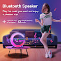 Miniatyrbillede 3 af 6: Vækkeur Radio Bluetooth Højttaler Smart Trådløs Hurtig Oplader Desck Lydmaskine Vågn Op Lys Nat til Soveværelser Sovesal Børn Voksne Skrivebord Bord