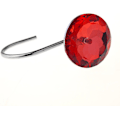 Miniatyrbillede 5 af 5: Diamantformede bruseforhængskroge - Akryl Strass Badringe