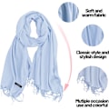 Miniatyrbillede 3 af 5: Tørklæder til kvinder Pashmina Silke Sjal Wrap til aftenkjole Vinter Tyk