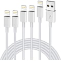 Miniatyrbild 1 av 5: [Apple MFi-certifierad] Lightning-kabel 5-pack [3/3/6/6/10FT] Snabb