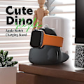 Miniatyrbild 2 av 4: Laddningsställ för dinosaurier Iwatch, laddningsdocka för dinosaurier Iwatch, hållbar silikonhållare C