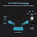 Miniatyrbillede 3 af 5: 1300mbps Usb 3.0 Trådløs Wifi-adapter Til Pc, Usb Wi-fi Dongle Ac Mini 802.11ac 2.4ghz/5ghz Indbygget Antenne Til Windows 10/7/8/8.1/