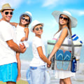 Miniatyrbillede 2 af 5: Strandtaske, F-farvet netstrandtaske Oversized strandtote 9 lommer