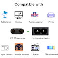 Miniatyrbild 5 av 5: Nätkabel till IEC C7 (Svart 1-pack) - 2 meter Laptop Strömkabel