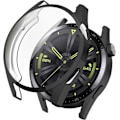 Miniatyrbilde 2 av 5: Beskyttende deksel kompatibelt med Huawei Watch GT3 GT 3 42mm TPU-deksel Myk Ultratynn Beskyttelsesramme (A) Svart/Sølv/Klar