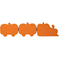 Miniatyrbilde 4 av 6: glitzhome     Skeletons and Ghosts Hinged Pumpkin Train Table Decor 16\" L, Farmhouse Rustic Wooden     Desktop Decorations, Foldable Wood Train Decor