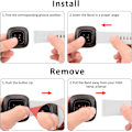 Miniatyrbillede 4 af 5: Blød udskiftningsrem til Fitbit Versa 3/Sense (2-pak)