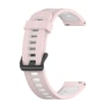 Miniatyrbillede 2 af 5: For Garminmove 3 20mm Vertikal Mønster To-farvet Silikone Urrem XTD Pink-White