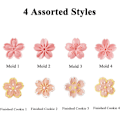 Miniatyrbilde 3 av 5: Kjeksform, 4 stiler kjeksformere Cherry Blossom kjeksform for