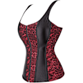 Miniatyrbillede 2 af 5: Womens Plus Size Korset Gotiske Skulderstropper Tank Overbust Korsetter Halter