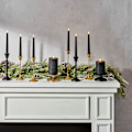 Miniatyrbillede 4 af 5: Juleguirlande med lys - 100 LED-lys, 6 fod, oplyst jul