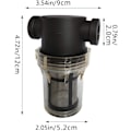 Miniatyrbilde 2 av 5: 3/4\" NPT in-line sil för hona med 100 mesh rostfritt stål