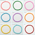 Miniatyrbillede 5 af 5: Ogenomskinlige hvide 4 mm frøperler - Glas Craft Beads (1200 stk.)