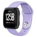 Miniatyrbillede 1 af 5: Til Fitbit Versa 2 / Fitbit Versa Lite Solid Color Silikonurrem TRS Pink Purple