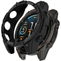 Miniatyrbillede 2 af 5: Kompatibel med Garmin Fenix 8 47mm Beskyttelsesetui, Smartwatch TPU Beskyttelsesetui Skal Blødt og Holdbart Urtilbehør (Sort) Sort