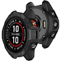 Miniatyrbillede 1 af 5: Beskyttelsescover Kompatibelt med Garmin Epix Pro 47mm/Fenix 7 Pro/Fenix 7 Beskyttelsesetui TPU Beskyttelsesramme til Fenix 7 Smartwatch (Sort) Sort F