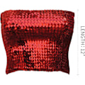 Miniatyrbild 4 av 5: Glittrande paljett-stretch topp för damer