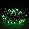 Miniatyrbillede 1 af 7: LED Grønne Julelys - Mini Grønne Lyskæde Stik i, 8 Tilstande Udendørs Grønne Julelys til Træ St. Patrick's Day Fest Sort
