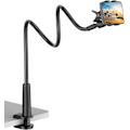 Miniatyrbild 1 av 5: Gooseneck Mobiltelefonhållare, Universal 360 Flexibelt Telefonstativ Lazy Bracket Fäste Långa Armar Klämma för Telefon 13 Pro Xs Max XR X 8 7 6 6s Plus och Andra