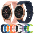 Miniatyrbillede 3 af 5: For Garminmove Luxe 20mm Solid Color Soft Silicone Watch Band FIH White