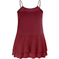 Miniatyrbillede 2 af 5: Kvinders Plus Size Chiffon Extender Camisole Flowy Lagdelt Cami Tank Toppe