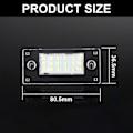 Miniatyrbild 5 av 5: 2 st felkodfria LED-bakre registreringsskyltlampor för Audi A3 8L S3, A4 B5 S4 RS4 Avant