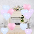 Miniatyrbillede 5 af 5: Hjerteformet ballon macaron (30 stk) - Pastell latexballoner