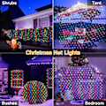Miniatyrbillede 7 af 8: 12ft x 5ft 360 LED Julelys Net, 8 Tilstande Busk Netlys Sammenkædelig, Timer, Vandtæt til Juletræer, Buske, Have, Udendørs