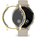 Miniatyrbild 4 av 4: Skal Kompatibelt med Garmin Venu 3 med Skärmskydd, TPU Flexibelt Stötsäkert Repskydd Skal för Garmin Venu 3 Smartwatch 45mm (Guld) G