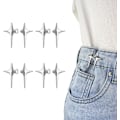 Miniatyrbillede 1 af 5: Firkant stjerne jeans knapper pins - Denim mode tilbehør