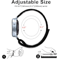 Miniatyrbild 3 av 5: Band för Garmin Venu/Vivoactive 3 klocka, 20 mm justerbar nylon