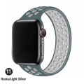 Miniatyrbild 1 av 5: Solo Loop-rem för Apple Watch-band 44 mm 40 mm 38 mm 42 mm Andningsbar silikonelastisk bältesarmband iWatch Series 3 4 5 Se 6 hasta silver 42mm or 44mmL