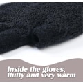Miniatyrbilde 3 av 5: Vinter Fingerless Hansker - Strikkede Arbeidshansker for Menn og Kvinner