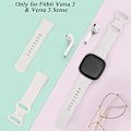 Miniatyrbillede 5 af 5: Blød udskiftningsrem til Fitbit Versa 3/Sense (2-pak)