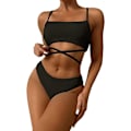 Miniatyrbilde 2 av 2: Crossover Push Up Bikini & Strandklær