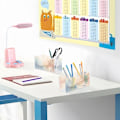 Miniatyrbild 6 av 7: Vattenfärg Bakgrund Akryl Pennhållare 4 Fack Penna Kopp Sminkborsthållare Organizer, E01N24022 Flerfärgad Flerfärgad