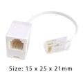 Miniatyrbillede 2 af 5: 2 stk. RJ45 til RJ11 konverter telefonadapter
