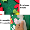Miniatyrbild 4 av 5: Filt julgran Set 20st Ornament Väggdekor för barn julklapp