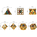 Miniatyrbild 3 av 5: Hålmetalls polyhedral tärningar 7PCS set för Dungeons and Dragons RPG