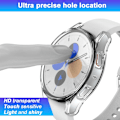 Miniatyrbillede 3 af 5: [4-pak] til Galaxy Watch 7 40 mm skærmbeskyttelsesetui, beskyttende blød TPU-frontcover udskiftningskofanger til Galaxy Watch 7 40 mm kvinder M