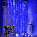 Miniatyrbillede 3 af 5: Vinduesgardin Lyskæde, 300 LED 8 Lystilstande Fe Lys USB