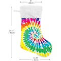 Miniatyrbillede 3 af 7: Jule-Strømpe, Personlige Jule-Strømper 2-pak Rainbow Tie Dye Print 18 tommer Jule-Strømper Hængende Ornament Pejs til Trædekoration