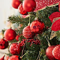 Miniatyrbilde 4 av 5: 24 stk julekulepynt i plast som ikke knuser - julepyntsett