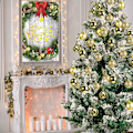 Miniatyrbillede 3 af 5: 24 stk. 1,57 tommer mini julekugler i 24 karat guld - Uknuselige julepynt