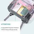 Miniatyrbild 4 av 5: Klar ryggsäck - Transparent ryggsäck med förstärkt