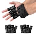 Miniatyrbild 6 av 6: Gym Fitness Halvfingerhandskar Herr Dam Crossfit Silver L